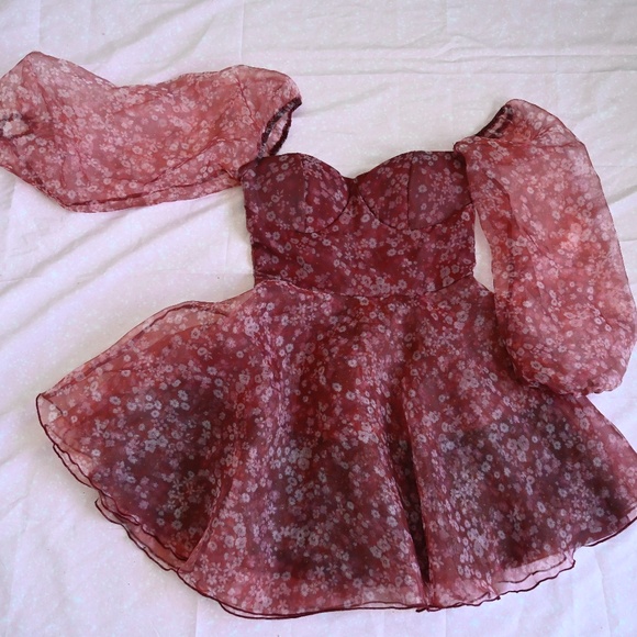 Miss Ord Puff-Sleeve Fairytale Mini Dress – Size M - Picture 1 of 3